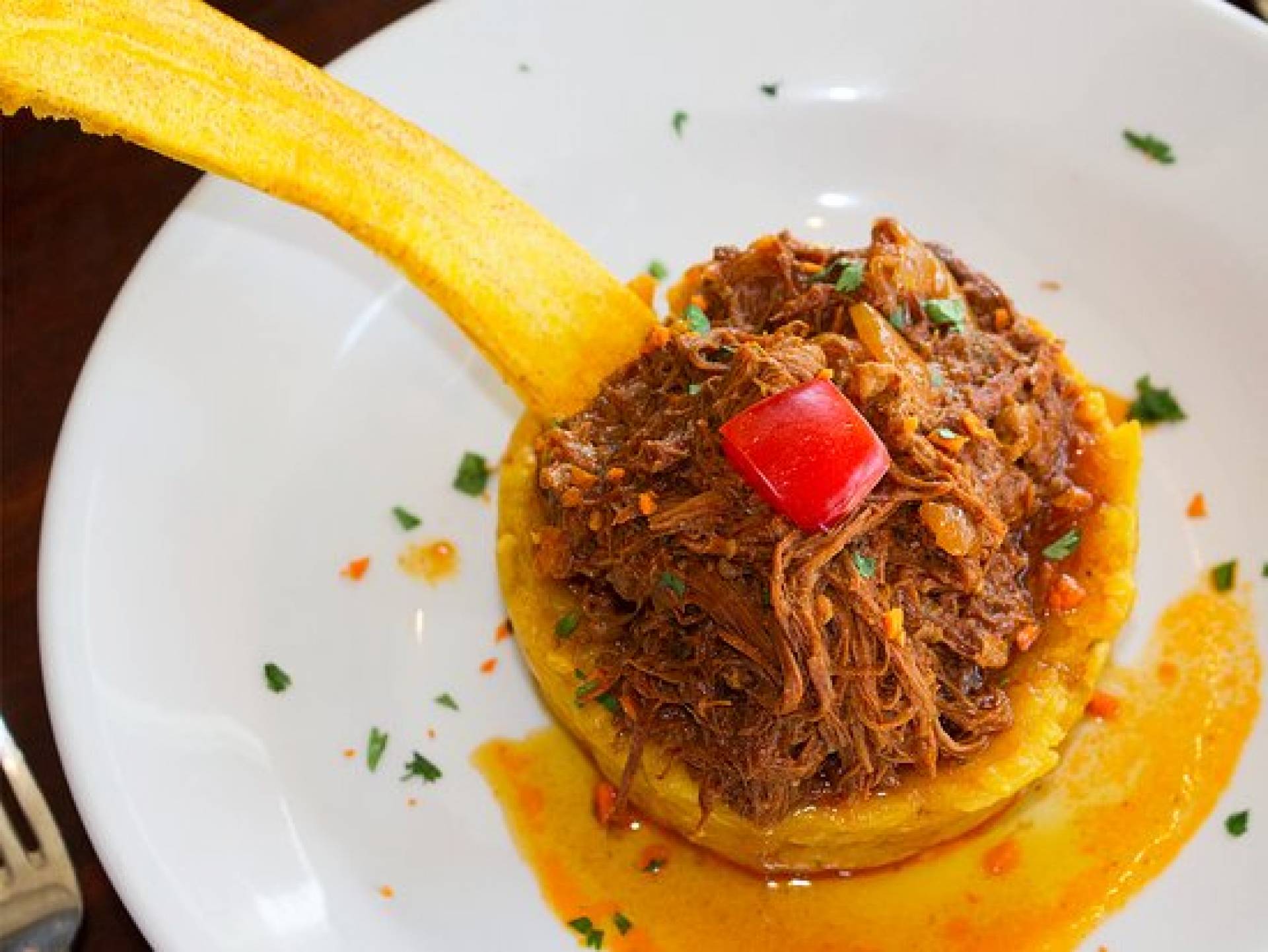 J.  Ropa vieja sobre trifongo