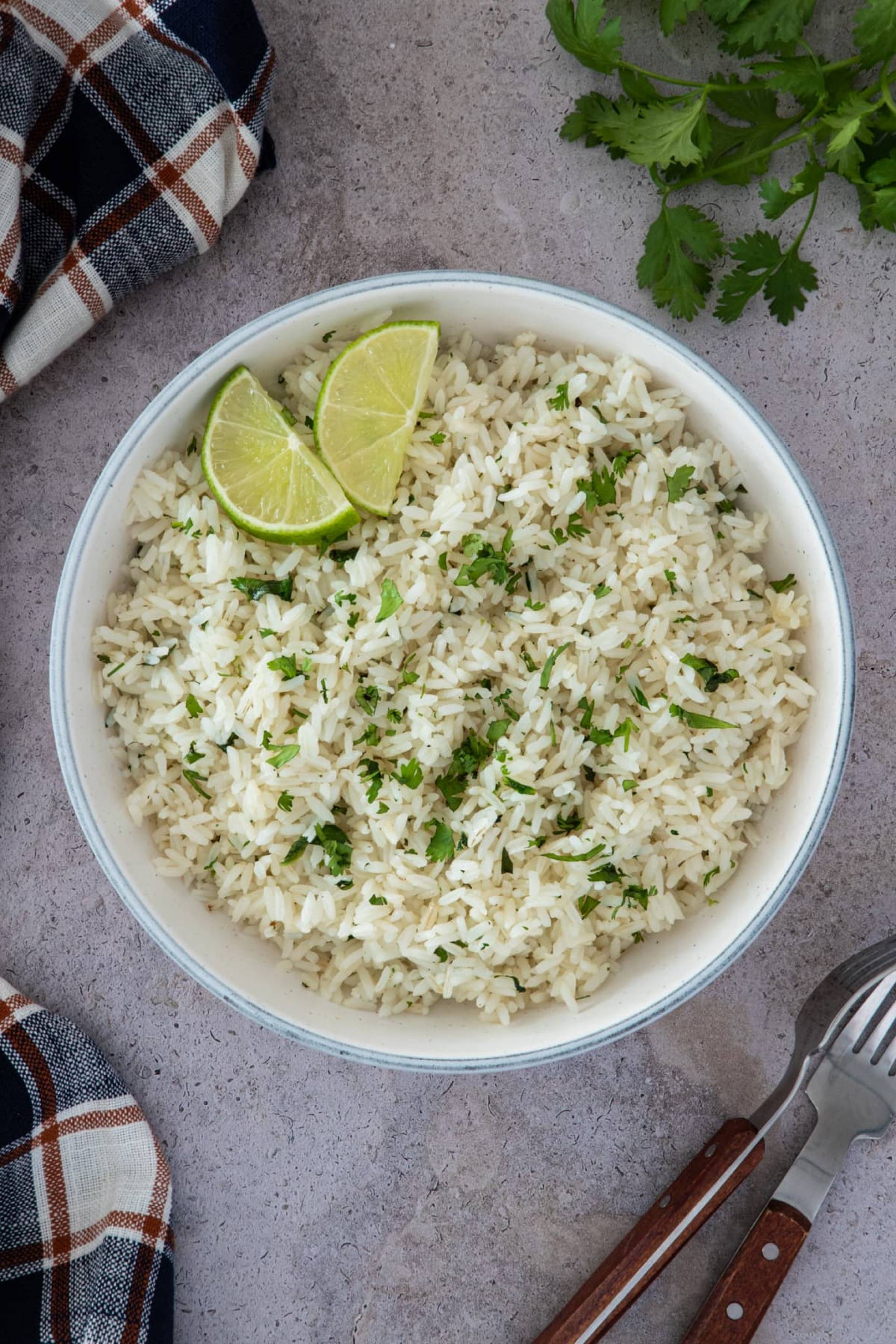 D. Pechuga de pollo rellena de queso acompañada de arroz con cilantro